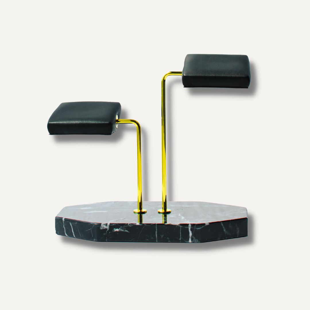 Double Watch Stand Black & Gold