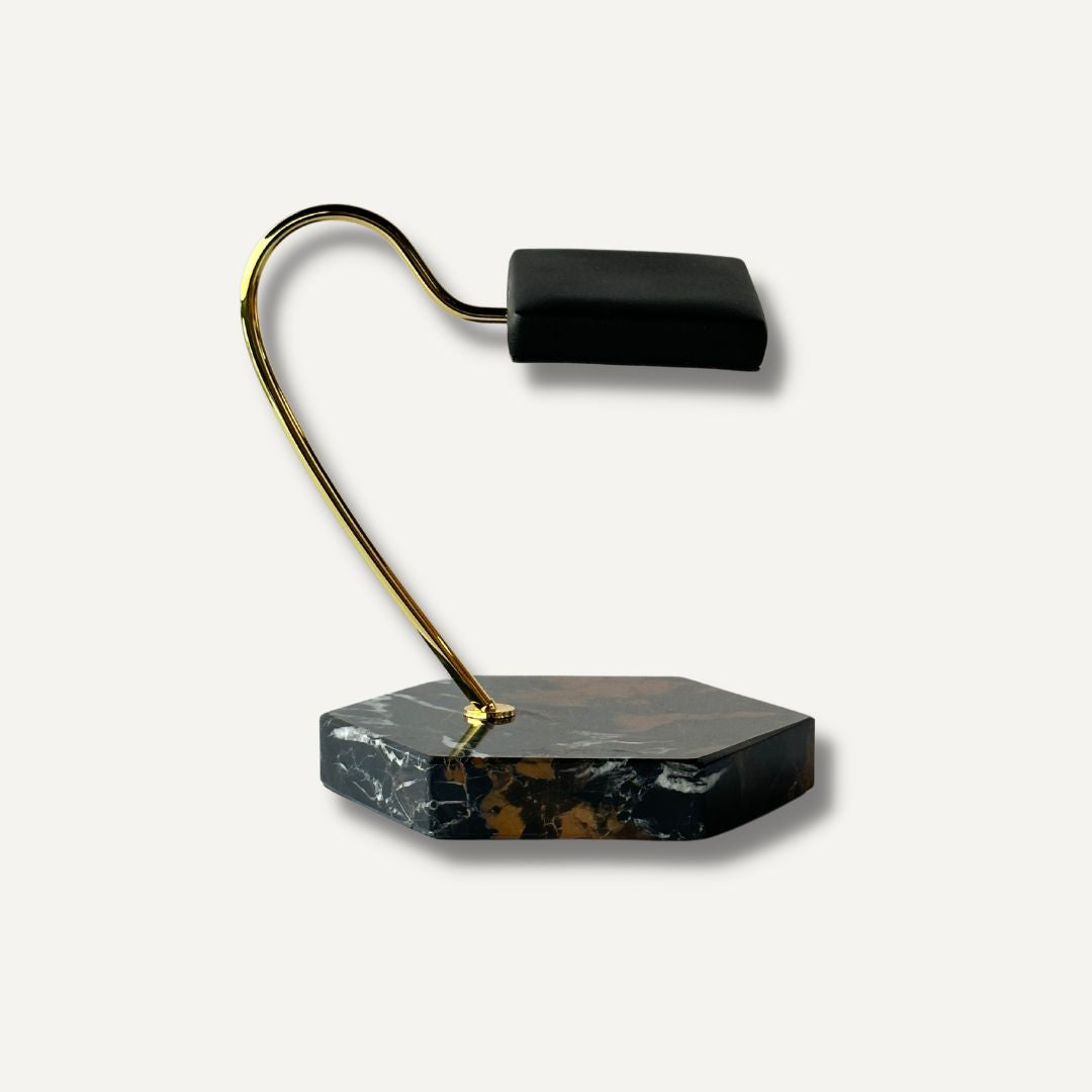 Single Watch Stand Black-Gold-Brown